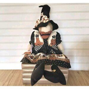 Vintage Halloween Witch, Daisy Kingdom Broomzelda 1995-96, Country Farmhouse EUC